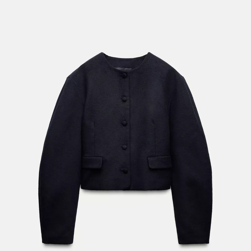 Zara Black Wool Blazer